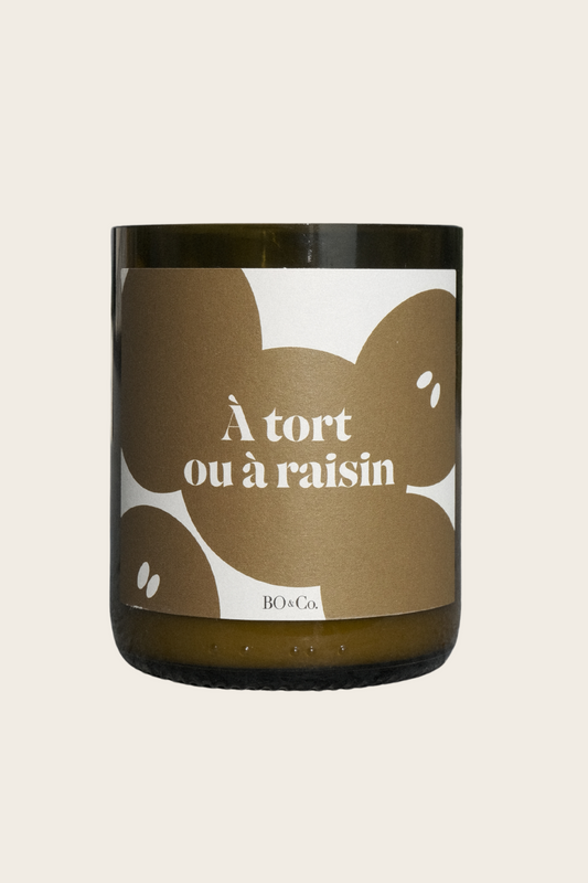 Bougie BO&Co. A tort ou à raisin