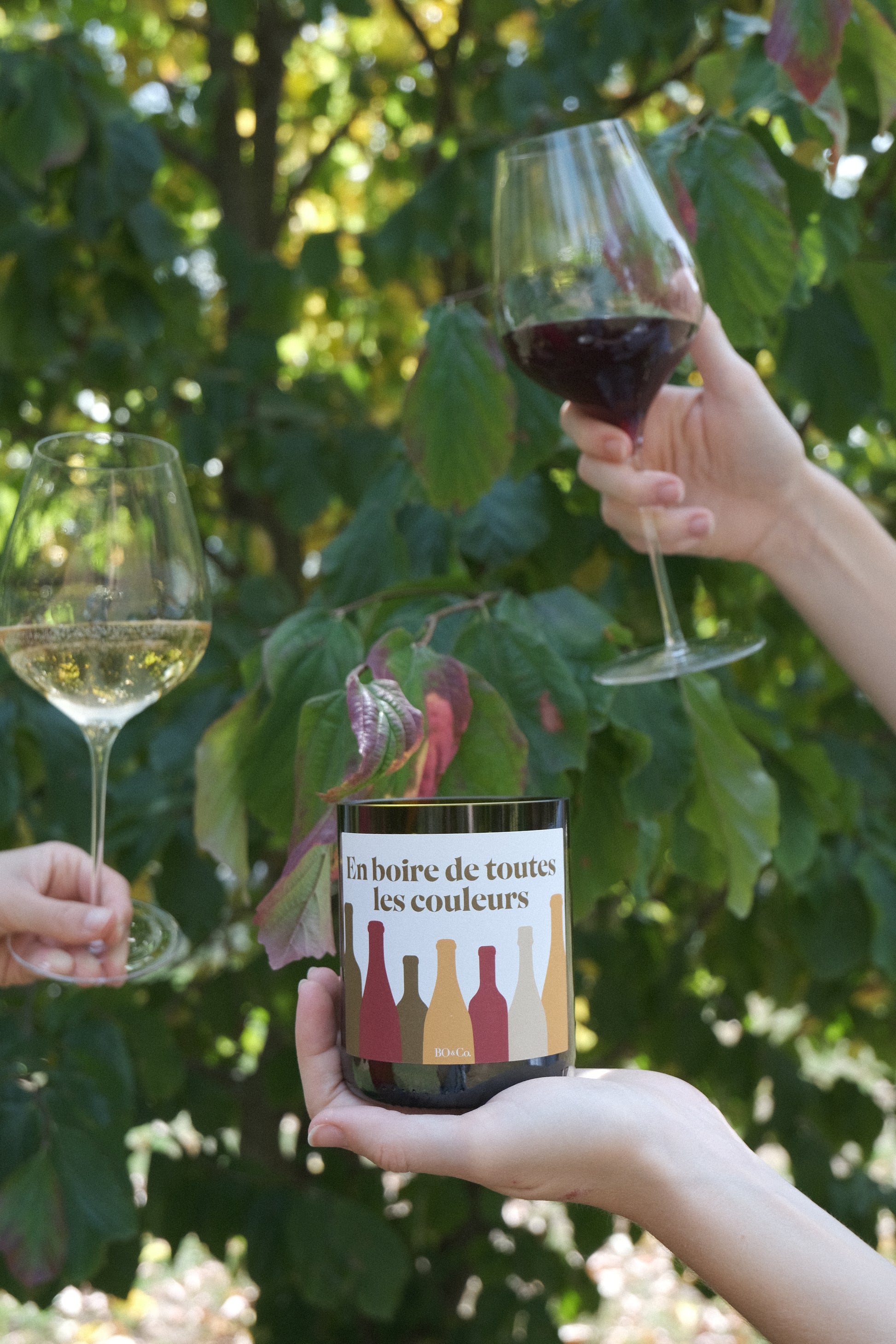 Bougie BO&Co. En Boire de toutes les couleurs 