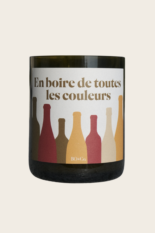 Bougie BO&Co. En Boire de toutes les couleurs 