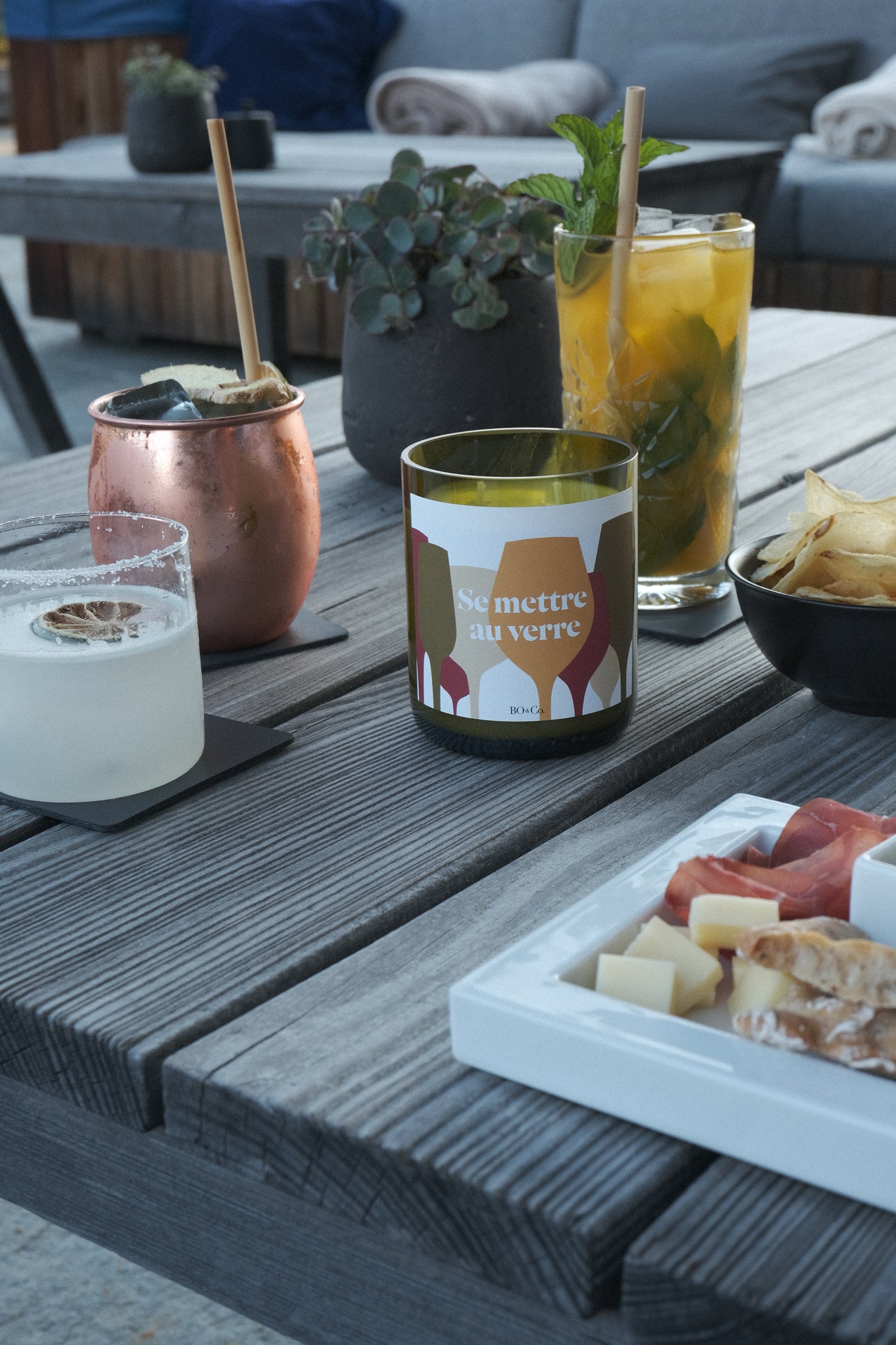 Bougie BO&Co. Se mettre au verre
