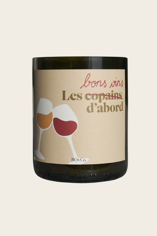 Bougie BO&Co Les bons vins d'abord